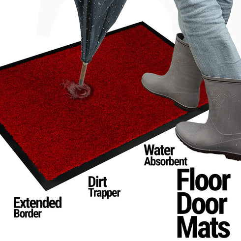 Arran Entrance Mat - Red