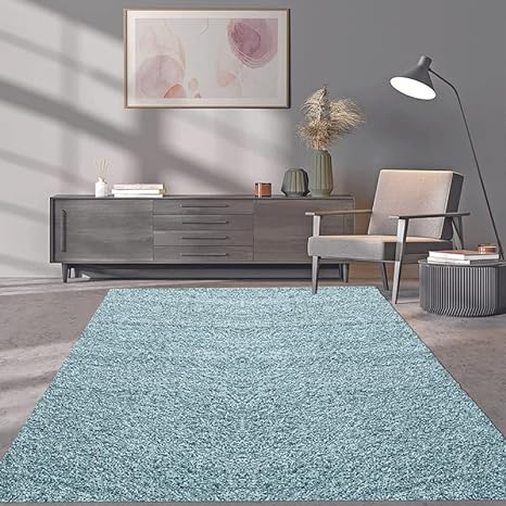 Shaggy Rug - Duck Egg Blue