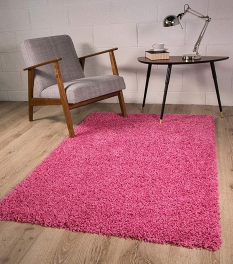 Shaggy Rug - Barbie Pink
