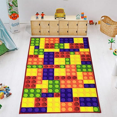 Kids Rugs - Bright Block