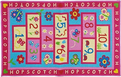 Kids Rug - Pink Hopscotch (80cm x 120cm)