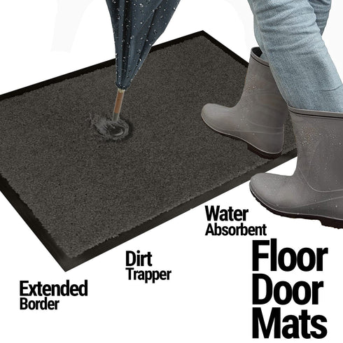 Arran Entrance Mat-Anthracite