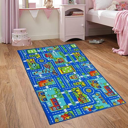Kids Rug - Blue Road