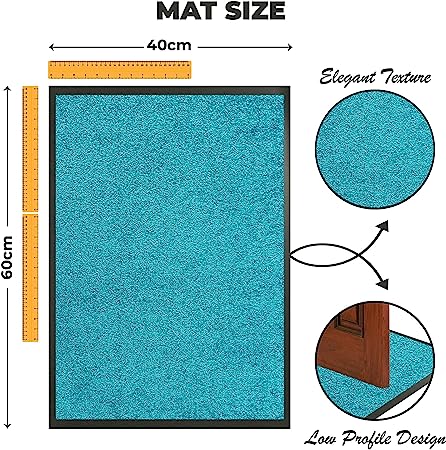 WC Kitchen Mat - Turquoise