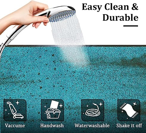 WC Kitchen Mat - Turquoise