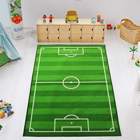 Kids Rug - Football Pitch