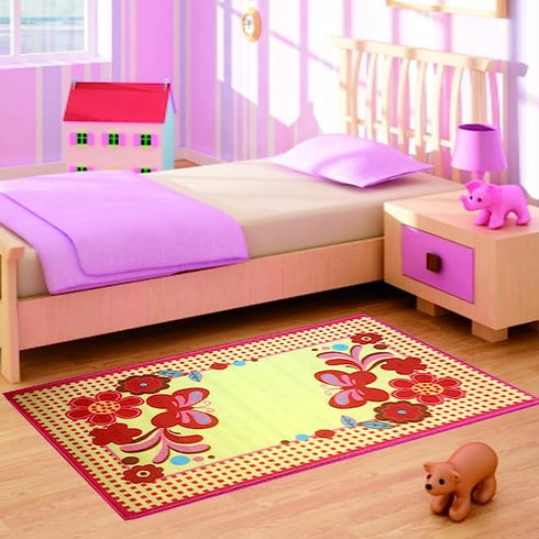 Kids Rug - Pink Butterfly