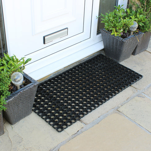 Contract Rondo Door Mat - Black - 50 x 100 cm