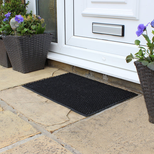 Black Rubber Condor Door Mat