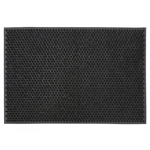 Black Rubber Condor Door Mat