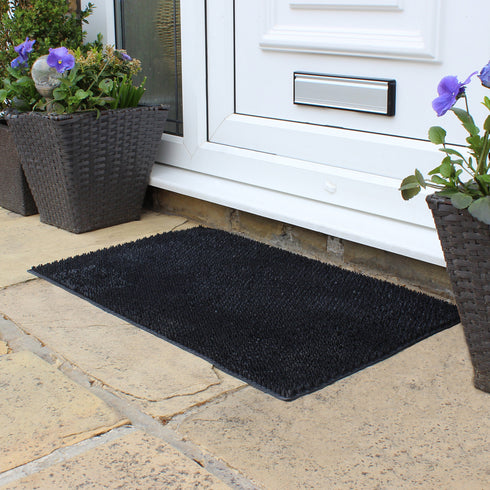 Black Rubber Condor Door Mat
