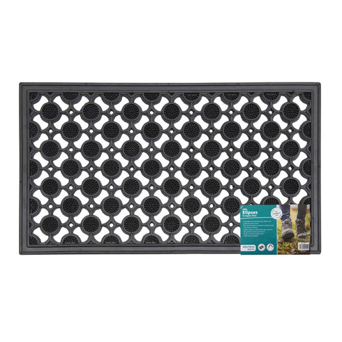 Elipses Circles Rubber Doormat 40x70cm