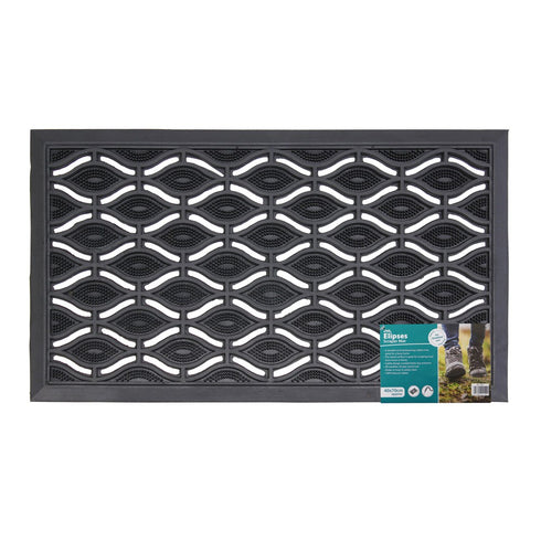 Elipses Circles Rubber Doormat 40x70cm