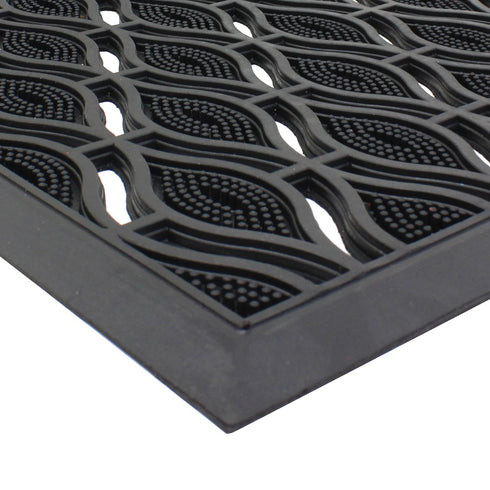 Elipses Circles Rubber Doormat 40x70cm