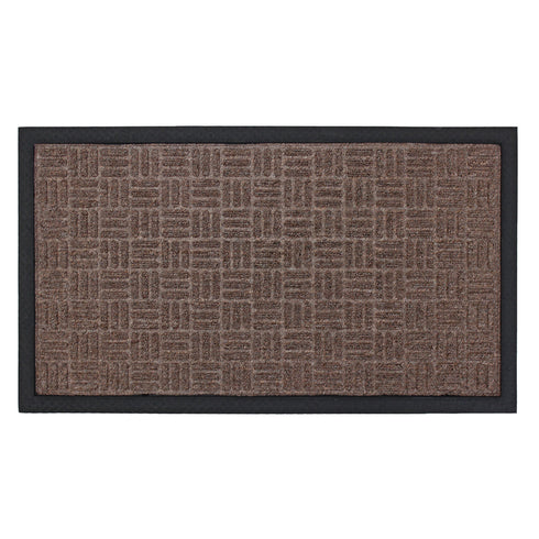 Firth Tile Rubber + Polyprop Door Mat- Beige 40 x 70cm