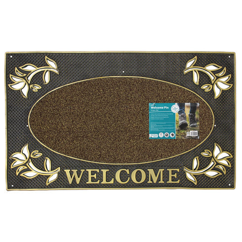 Welcome Rectangular Pvc Mat 45x75C