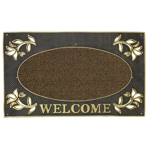 Welcome Rectangular Pvc Mat 45x75C