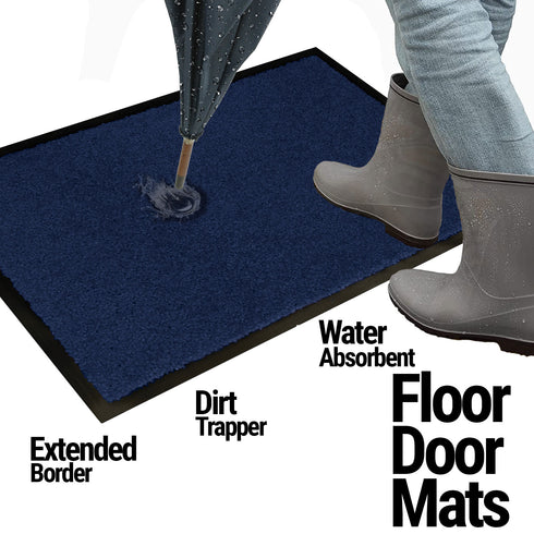Arran Door Mat - Blue