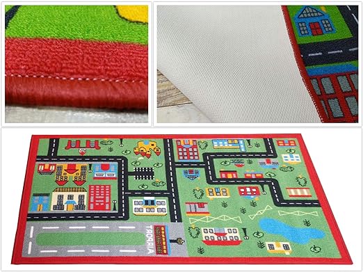 Kids Rug - Green Town (100cm x 165cm) – Edoormat